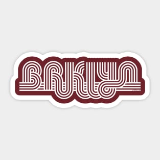 BRKLYN white Sticker